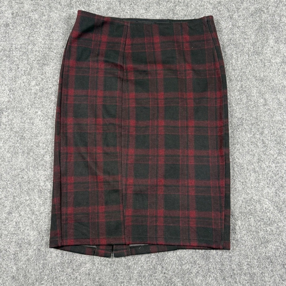 Liverpool Los Angeles Plaid Size 8 Pencil Skirt Stretch Career‎ Workwear Women's